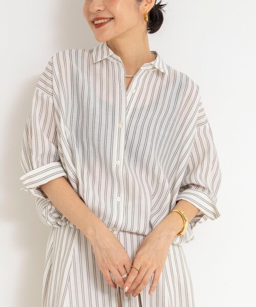 NOLLEY’S（ノーリーズ）の「ウォッシャブルドロストシャツ（シャツ/ブラウス・レディース・ホワイト系その他4/ブルー系その他3/ピンク系その他3・38）」の17枚目の写真