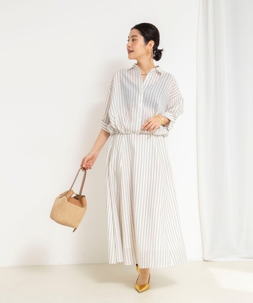 NOLLEY’S（ノーリーズ）の「ウォッシャブルドロストシャツ（シャツ/ブラウス・レディース・ホワイト系その他4/ブルー系その他3/ピンク系その他3・38）」の21枚目の写真
