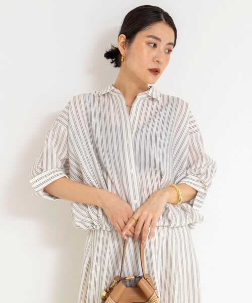 NOLLEY’S（ノーリーズ）の「ウォッシャブルドロストシャツ（シャツ/ブラウス・レディース・ホワイト系その他4/ブルー系その他3/ピンク系その他3・38）」の22枚目の写真