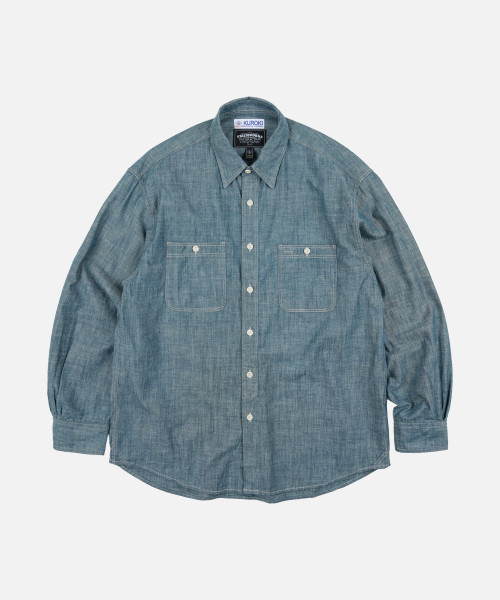 KUROKI CHAMBRAY WORK SHIRT _ WASHED BLUE（シャツ/ブラウス