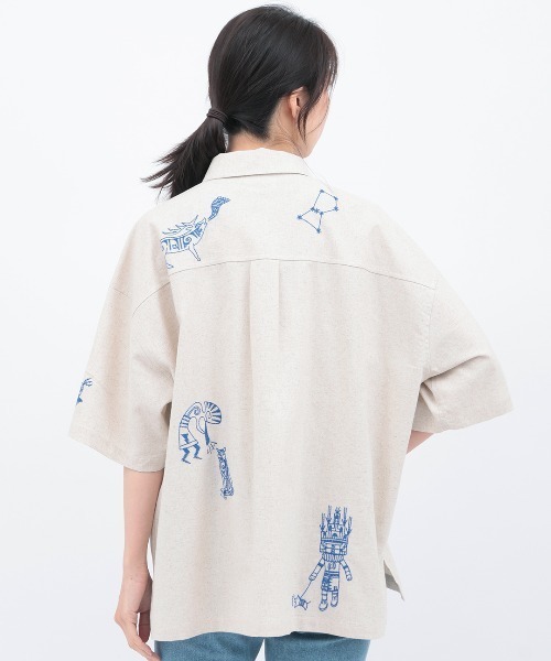 チチカカ(チチカカ)の「カッチーナ刺繍シャツ(シャツ/ブラウス・レディース・ナチュラル/レッド/ブラック・FREE)」の12枚目の写真