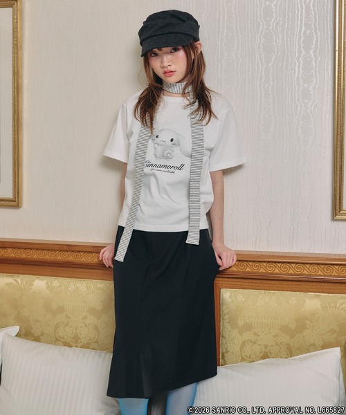 sanrio(サンリオ)の「【Unblend】【Sanrio characters/サンリオキャラクターズ】別注 アソート グラフィックプリント半袖Tシャツ(Tシャツ/カットソー・レディース・ブラック系/ブラック/ホワイト系/オフホワイト・FREE)」の10枚目の写真