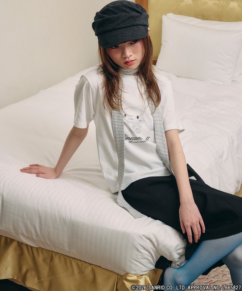 sanrio(サンリオ)の「【Unblend】【Sanrio characters/サンリオキャラクターズ】別注 アソート グラフィックプリント半袖Tシャツ(Tシャツ/カットソー・レディース・ブラック系/ブラック/ホワイト系/オフホワイト・FREE)」の12枚目の写真