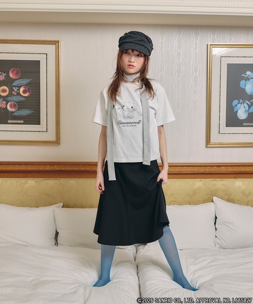sanrio(サンリオ)の「【Unblend】【Sanrio characters/サンリオキャラクターズ】別注 アソート グラフィックプリント半袖Tシャツ(Tシャツ/カットソー・レディース・ブラック系/ブラック/ホワイト系/オフホワイト・FREE)」の22枚目の写真