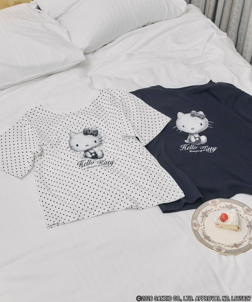 sanrio(サンリオ)の「【Unblend】【Sanrio characters/サンリオキャラクターズ】別注 アソート グラフィックプリント半袖Tシャツ(Tシャツ/カットソー・レディース・ブラック系/ブラック/ホワイト系/オフホワイト・FREE)」の9枚目の写真