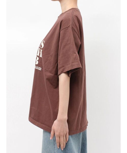 Ungrid（アングリッド）の「ヴィンテージウォッシュロゴビックTee（Tシャツ/カットソー・レディース・オレンジ/ブルー/オフホワイト/ブラウン・FREE）」の9枚目の写真