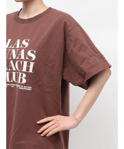 Ungrid（アングリッド）の「ヴィンテージウォッシュロゴビックTee（Tシャツ/カットソー・レディース・オレンジ/ブルー/オフホワイト/ブラウン・FREE）」の12枚目の写真