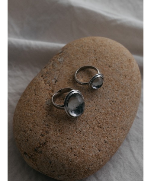 FUNALIVE(ファンアライブ)の「【ROOM.THE.ROOM】Cabochon oval ring リング(リング・レディース・シルバー・FREE)」の3枚目の写真