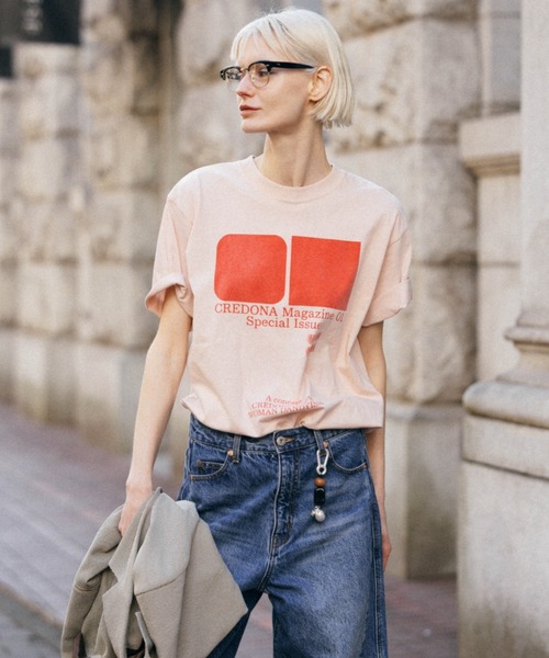 CREDONA（クレドナ）の「PARMANENT TEE（Tシャツ/カットソー・レディース・ブルー/ブラック系その他/その他/ピンク系その他/ブルー系その他2/ブラック/レッド/ピンク/グリーン/ホワイト/パープル/ブルー系その他/ネイビー・FREE）」の11枚目の写真