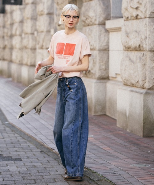 CREDONA（クレドナ）の「PARMANENT TEE（Tシャツ/カットソー・レディース・ブルー/ブラック系その他/その他/ピンク系その他/ブルー系その他2/ブラック/レッド/ピンク/グリーン/ホワイト/パープル/ブルー系その他/ネイビー・FREE）」の17枚目の写真