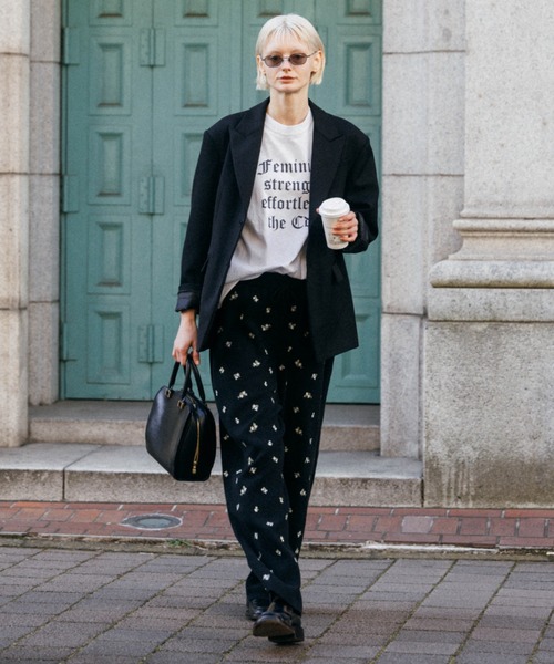 CREDONA（クレドナ）の「PARMANENT TEE（Tシャツ/カットソー・レディース・ブルー/ブラック系その他/その他/ピンク系その他/ブルー系その他2/ブラック/レッド/ピンク/グリーン/ホワイト/パープル/ブルー系その他/ネイビー・FREE）」の21枚目の写真