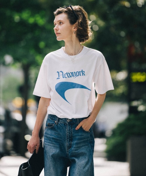 CREDONA(クレドナ)の「PARMANENT TEE/パーマネントTシャツ(Tシャツ/カットソー・レディース・ブルー/ブラック系その他/その他/ピンク系その他/ブルー系その他2/ブラック/レッド/ピンク/グリーン/ホワイト/パープル/ブルー系その他/ネイビー/ブルー系その他3/レッド系その他/ピンク系その他3・FREE)」の18枚目の写真