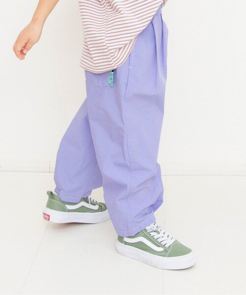 BREEZE（ブリーズ）の「ダブルタックイージーワイドパンツ（その他パンツ・キッズ・ベージュ/チャコール/オレンジ/パープル/イエロー/ブルー・90/100/110/120/130/140/150/160）」の4枚目の写真