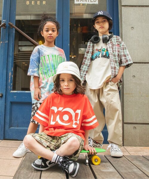 BREEZE（ブリーズ）の「ダブルタックイージーワイドパンツ（その他パンツ・キッズ・ベージュ/チャコール/オレンジ/パープル/イエロー/ブルー・90/100/110/120/130/140/150/160）」の11枚目の写真