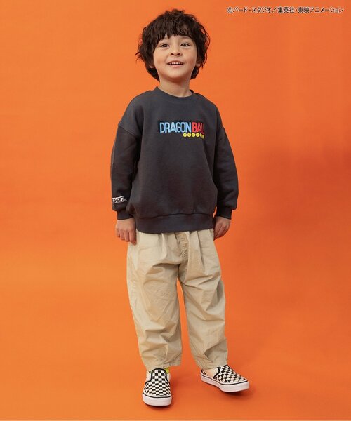 BREEZE（ブリーズ）の「ダブルタックイージーワイドパンツ（その他パンツ・キッズ・ベージュ/チャコール/オレンジ/パープル/イエロー/ブルー・90/100/110/120/130/140/150/160）」の12枚目の写真