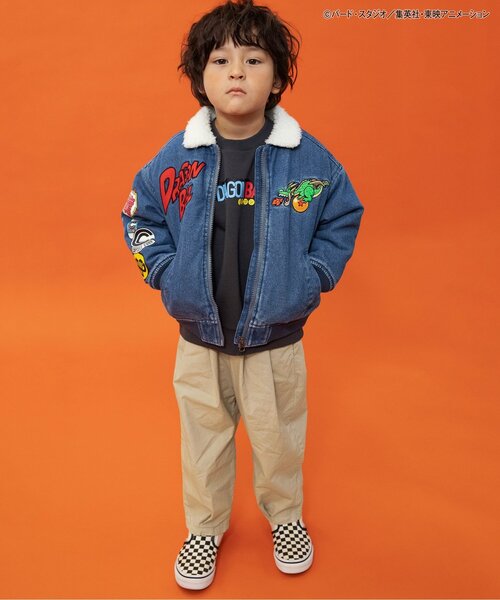 BREEZE（ブリーズ）の「ダブルタックイージーワイドパンツ（その他パンツ・キッズ・ベージュ/チャコール/オレンジ/パープル/イエロー/ブルー・90/100/110/120/130/140/150/160）」の14枚目の写真