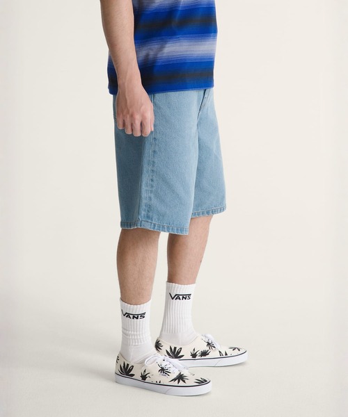 VANS（バンズ）の「チェック5 ルーズデニムショーツ / CHECK-5 BAGGY DENIM SHORT STON VN000C9VCDX1（デニムパンツ・メンズ・ブルー・33inch/32inch/31inch/30inch）」の4枚目の写真