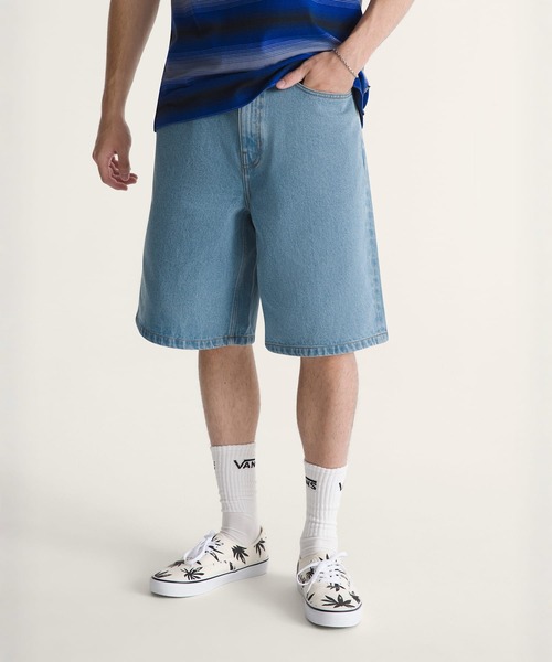 VANS（バンズ）の「チェック5 ルーズデニムショーツ / CHECK-5 BAGGY DENIM SHORT STON VN000C9VCDX1（デニムパンツ・メンズ・ブルー・33inch/32inch/31inch/30inch）」の7枚目の写真
