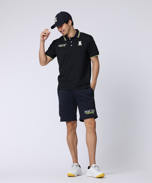 Psycho Bunny（サイコバニー）の「[GOLF]ドライミックス鹿の子 カラーアクセントポロシャツ（ポロシャツ・メンズ・ホワイト/ネイビー・MEDIUM/X-LARGE/LARGE）」の12枚目の写真