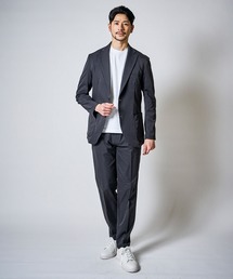 TETE HOMME（テットオム）の「【WEB限定】3点セット コットンライク セットアップ ＆ シルキーコットン ドレスTシャツ（セットアップ）」