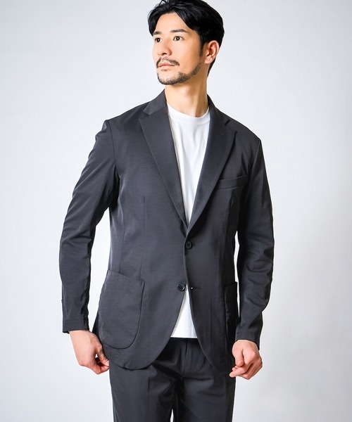TETE HOMME（テットオム）の「【WEB限定 3点セット】 接触冷感 ドライポリエステル セットアップ ＆ クリアコットン 半袖ドレスTシャツ（セットアップ・メンズ・ベージュ/チャコールグレー/ネイビー・SMALL/XX-LARGE/X-LARGE/LARGE/MEDIUM）」の4枚目の写真