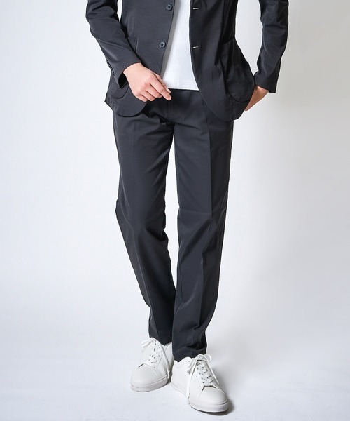 TETE HOMME（テットオム）の「【WEB限定 3点セット】 接触冷感 ドライポリエステル セットアップ ＆ クリアコットン 半袖ドレスTシャツ（セットアップ・メンズ・ベージュ/チャコールグレー/ネイビー・SMALL/XX-LARGE/X-LARGE/LARGE/MEDIUM）」の5枚目の写真