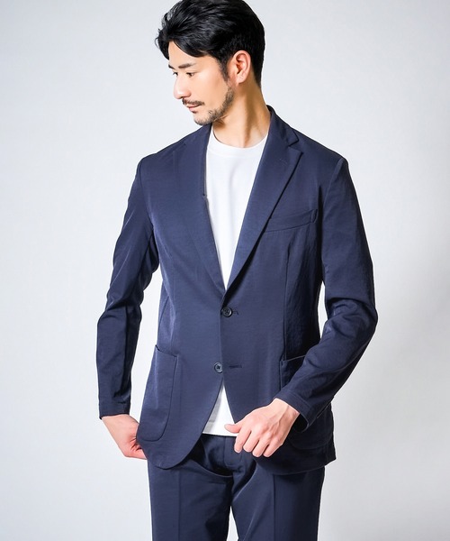 TETE HOMME（テットオム）の「【WEB限定 3点セット】 接触冷感 ドライポリエステル セットアップ ＆ クリアコットン 半袖ドレスTシャツ（セットアップ・メンズ・ベージュ/チャコールグレー/ネイビー・SMALL/XX-LARGE/X-LARGE/LARGE/MEDIUM）」の10枚目の写真