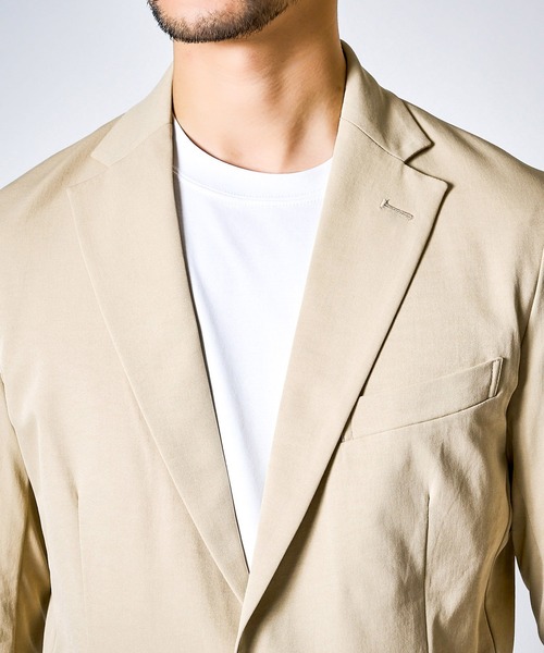 TETE HOMME（テットオム）の「【WEB限定 3点セット】 接触冷感 ドライポリエステル セットアップ ＆ クリアコットン 半袖ドレスTシャツ（セットアップ・メンズ・ベージュ/チャコールグレー/ネイビー・SMALL/XX-LARGE/X-LARGE/LARGE/MEDIUM）」の15枚目の写真