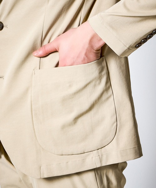 TETE HOMME（テットオム）の「【WEB限定 3点セット】 接触冷感 ドライポリエステル セットアップ ＆ クリアコットン 半袖ドレスTシャツ（セットアップ・メンズ・ベージュ/チャコールグレー/ネイビー・SMALL/XX-LARGE/X-LARGE/LARGE/MEDIUM）」の18枚目の写真