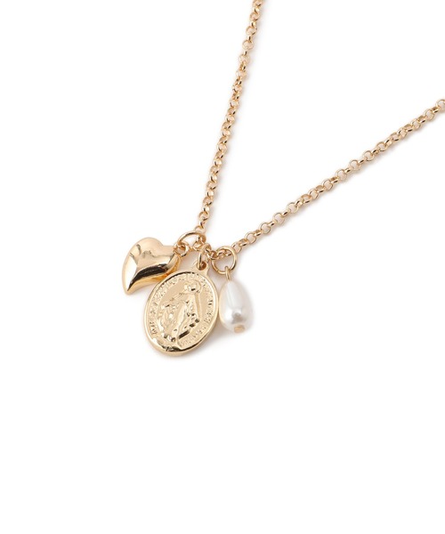 VIS（ビス）の「チャームコンビチェーンネックレス（ネックレス・レディース・シルバー/ゴールド・FREE）」の7枚目の写真