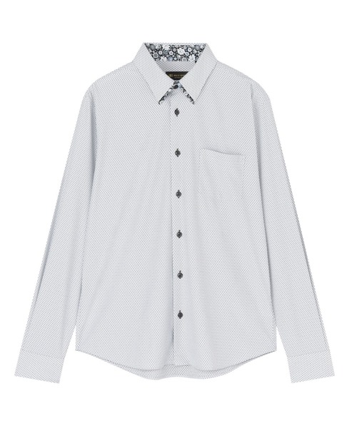 TOKYO SHIRTS(トウキョウシャツ)の「ボタンダウン 長袖 ストレッチカジュアルシャツ(シャツ/ブラウス・メンズ・グレー・M/L/LL/XL)」の1枚目の写真