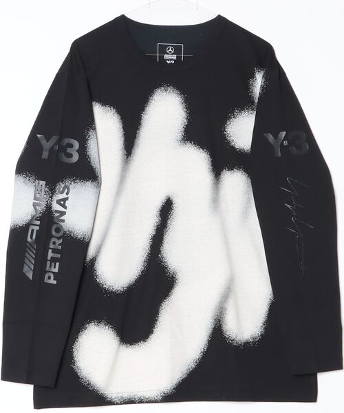 Y-3（ワイスリー）の「Y-3 MERCEDES - AMG PETRONAS FORMULA 1 TEAM YOHJI GRAPHIC LONG SLEEVE TEE（Tシャツ/カットソー・メンズ・ブラック・X-SMALL/SMALL/MEDIUM/LARGE/X-LARGE/XX-SMALL/XX-LARGE）」の9枚目の写真