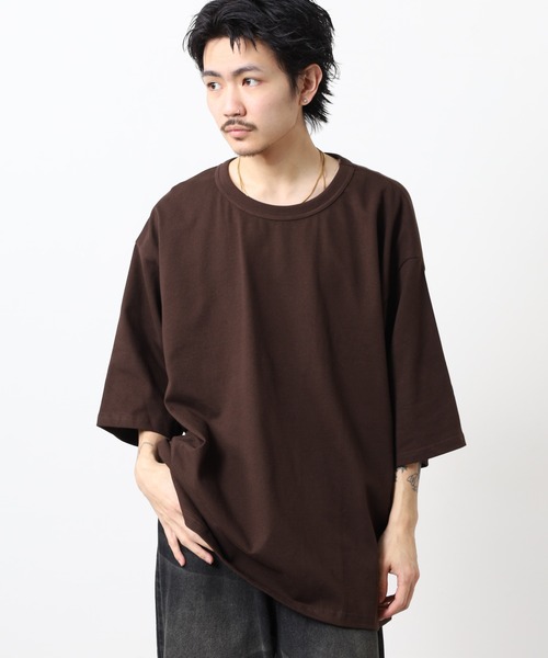 FRUIT OF THE LOOM（フルーツオブザルーム）の「ヘビーオンスBIG5分袖Tシャツ（Tシャツ/カットソー・レディース・ブラウン/ホワイト/グレー/ブラック・M/L/XL）」の5枚目の写真