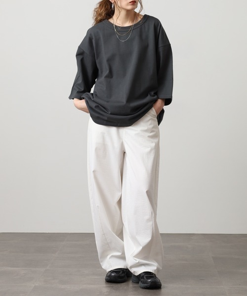 FRUIT OF THE LOOM（フルーツオブザルーム）の「ヘビーオンスBIG5分袖Tシャツ（Tシャツ/カットソー・レディース・ブラウン/ホワイト/グレー/ブラック・M/L/XL）」の15枚目の写真