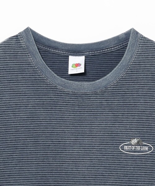 FRUIT OF THE LOOM(フルーツオブザルーム)の「FRUIT OF THE LOOM / Fade Border T-Shirt(Tシャツ/カットソー・メンズ・ネイビー/チャコールグレー・L/M/S/XL)」の5枚目の写真