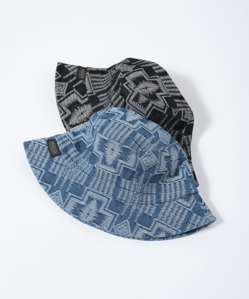 PENDLETON(ペンドルトン)の「【 PENDLETON / ペンドルトン 】JAQUARD DENIM HAT / ジャガードデニムハット(ハット・レディース・インディゴブルー/ブラック・FREE)」の8枚目の写真