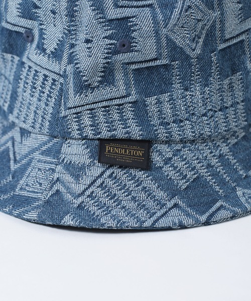 PENDLETON(ペンドルトン)の「【 PENDLETON / ペンドルトン 】JAQUARD DENIM HAT / ジャガードデニムハット(ハット・レディース・インディゴブルー/ブラック・FREE)」の9枚目の写真