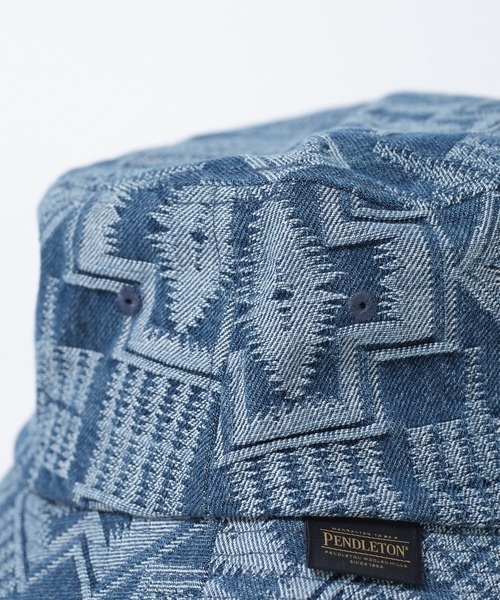PENDLETON(ペンドルトン)の「【 PENDLETON / ペンドルトン 】JAQUARD DENIM HAT / ジャガードデニムハット(ハット・レディース・インディゴブルー/ブラック・FREE)」の10枚目の写真