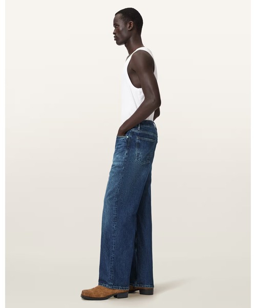 ALLSAINTS(オールセインツ)の「LENNY LOOSE FIT WIDE LEG DENIM JEANS | LENNY ルーズ フィット ワイド レッグ デニム ジーンズ(デニムパンツ・メンズ・ダークインディゴブルー・28/30/30/30/31/30/32/30)」の5枚目の写真