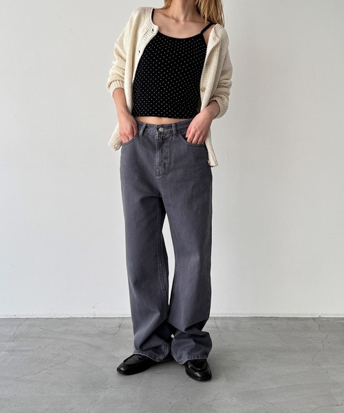 CANAL JEAN(キャナルジーン)の「HARING ドットキャミ(キャミソール・レディース・ブラック/ブルー/グレー・ONE SIZE)」の5枚目の写真