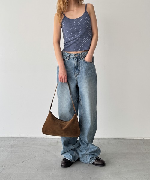 CANAL JEAN(キャナルジーン)の「HARING ドットキャミ(キャミソール・レディース・ブラック/ブルー/グレー・ONE SIZE)」の17枚目の写真