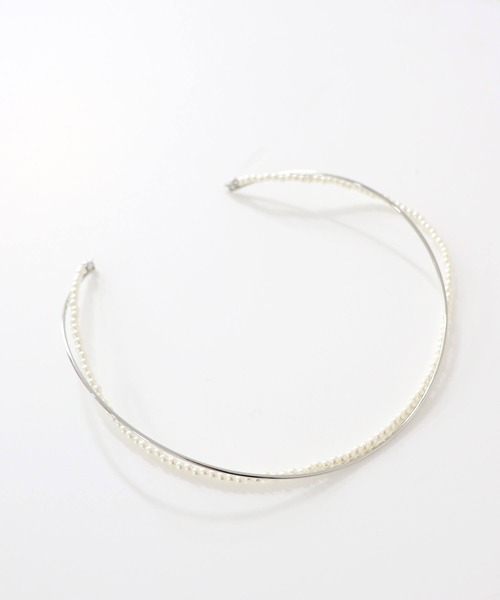 ISOOK(アイスー)の「【ISOOK / アイスー】レイヤードパールチョーカーネックレス / オケージョン アクセサリー お呼ばれ 結婚式 二次会 入学式 卒業式 お食事会 シルバー ゴールド シンプル(ネックレス・レディース・ゴールド/シルバー・FREE)」の13枚目の写真