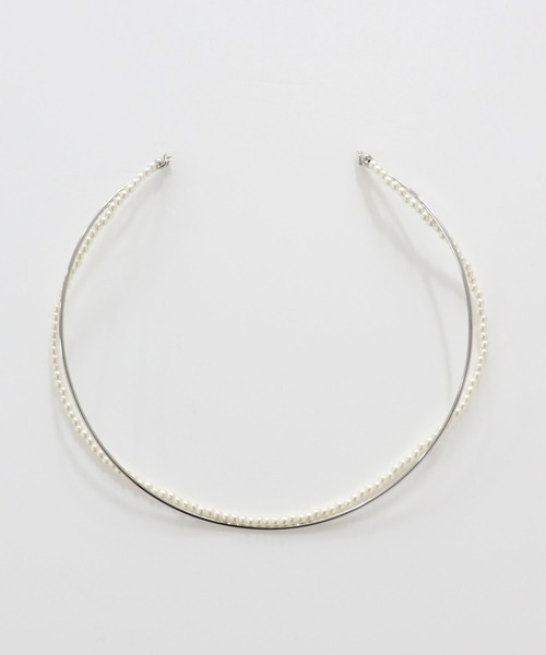 ISOOK(アイスー)の「【ISOOK / アイスー】レイヤードパールチョーカーネックレス / オケージョン アクセサリー お呼ばれ 結婚式 二次会 入学式 卒業式 お食事会 シルバー ゴールド シンプル(ネックレス・レディース・ゴールド/シルバー・FREE)」の15枚目の写真