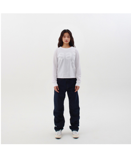 SAFARISPOT(サファリスポット)の「1/2ベーシックサファリロングスリーブ(ホワイト)(Tシャツ/カットソー・レディース・その他・1/2)」の4枚目の写真