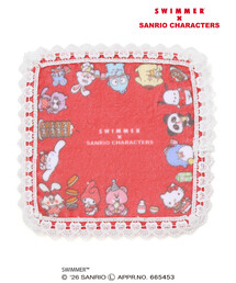 SLAP SLIP（スラップスリップ）の「【SWIMMERｘサンリオキャラクターズｘSLAPSLIP】レース付きハンカチ（ハンカチ/ハンドタオル）」