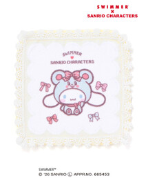 SLAP SLIP（スラップスリップ）の「【SWIMMERｘサンリオキャラクターズｘSLAPSLIP】レース付きハンカチ（ハンカチ/ハンドタオル）」