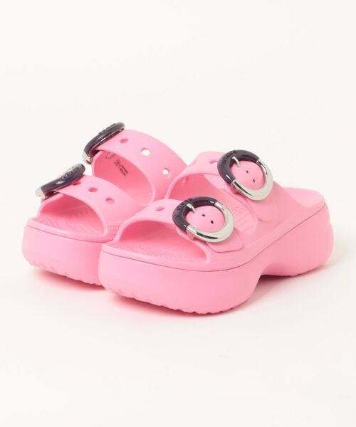 crocs(クロックス)の「クロックス サタデー プラットフォーム ディップドバックル サンダル W / crocs SatPlatformDippedBuckleSndlW(サンダル・レディース・ダークベージュ/ライトピンク・25cm/24cm/23cm/22cm/21cm)」の5枚目の写真