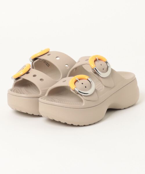 crocs(クロックス)の「クロックス サタデー プラットフォーム ディップドバックル サンダル W / crocs SatPlatformDippedBuckleSndlW(サンダル・レディース・ダークベージュ/ライトピンク・25cm/24cm/23cm/22cm/21cm)」の6枚目の写真