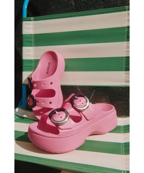 crocs(クロックス)の「クロックス サタデー プラットフォーム ディップドバックル サンダル W / crocs SatPlatformDippedBuckleSndlW(サンダル・レディース・ダークベージュ/ライトピンク・25cm/24cm/23cm/22cm/21cm)」の10枚目の写真