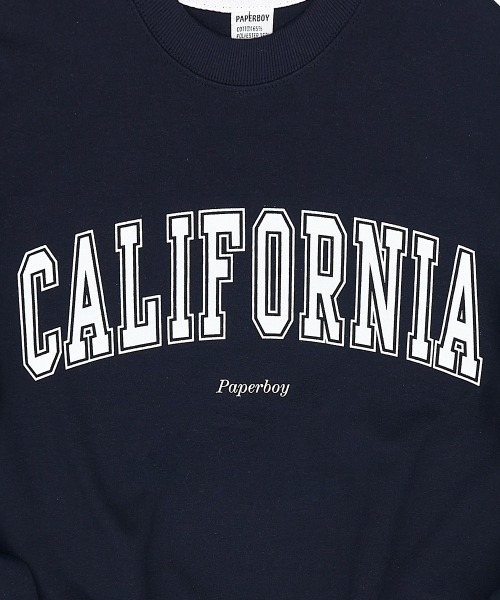 PAPERBOY(ペーパーボーイ)の「カリフォルニア スウェットシャツ - ネイビー(スウェット・レディース・ネイビー・SMALL/MEDIUM/LARGE/X-LARGE)」の7枚目の写真